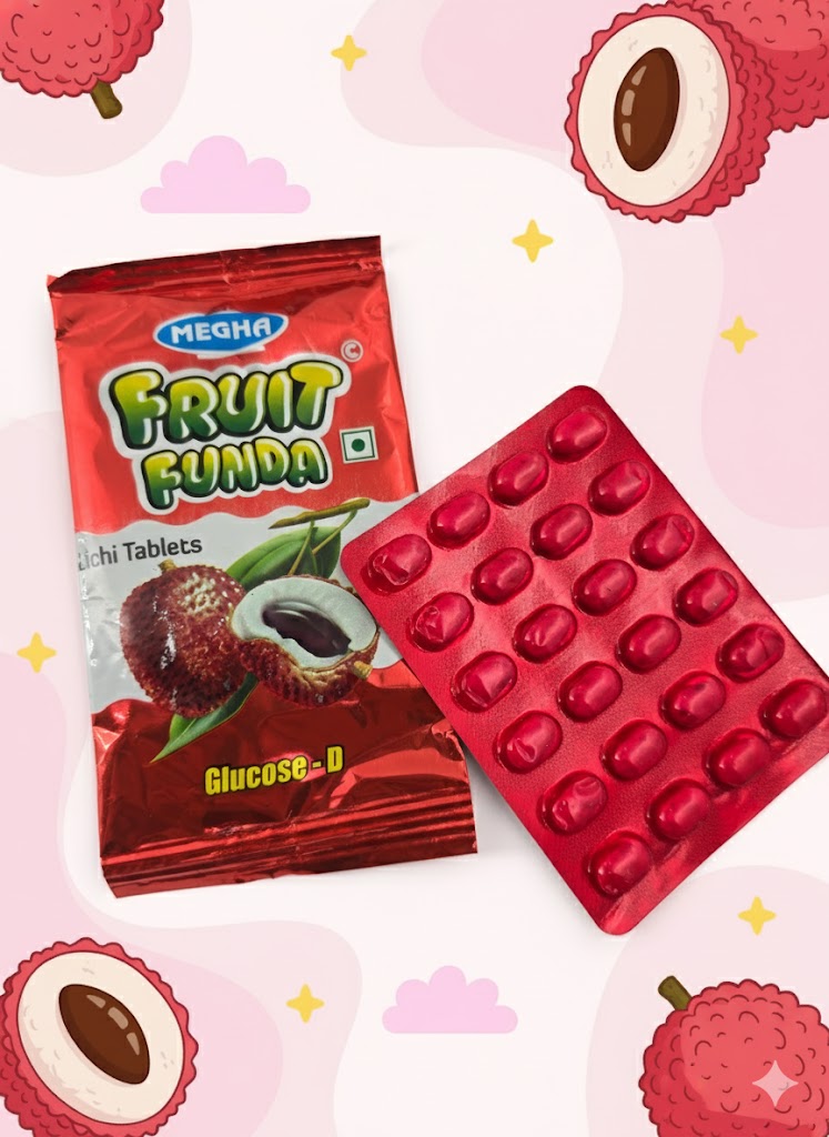 Fruit funda - Litchi Goli (With Glucose D)